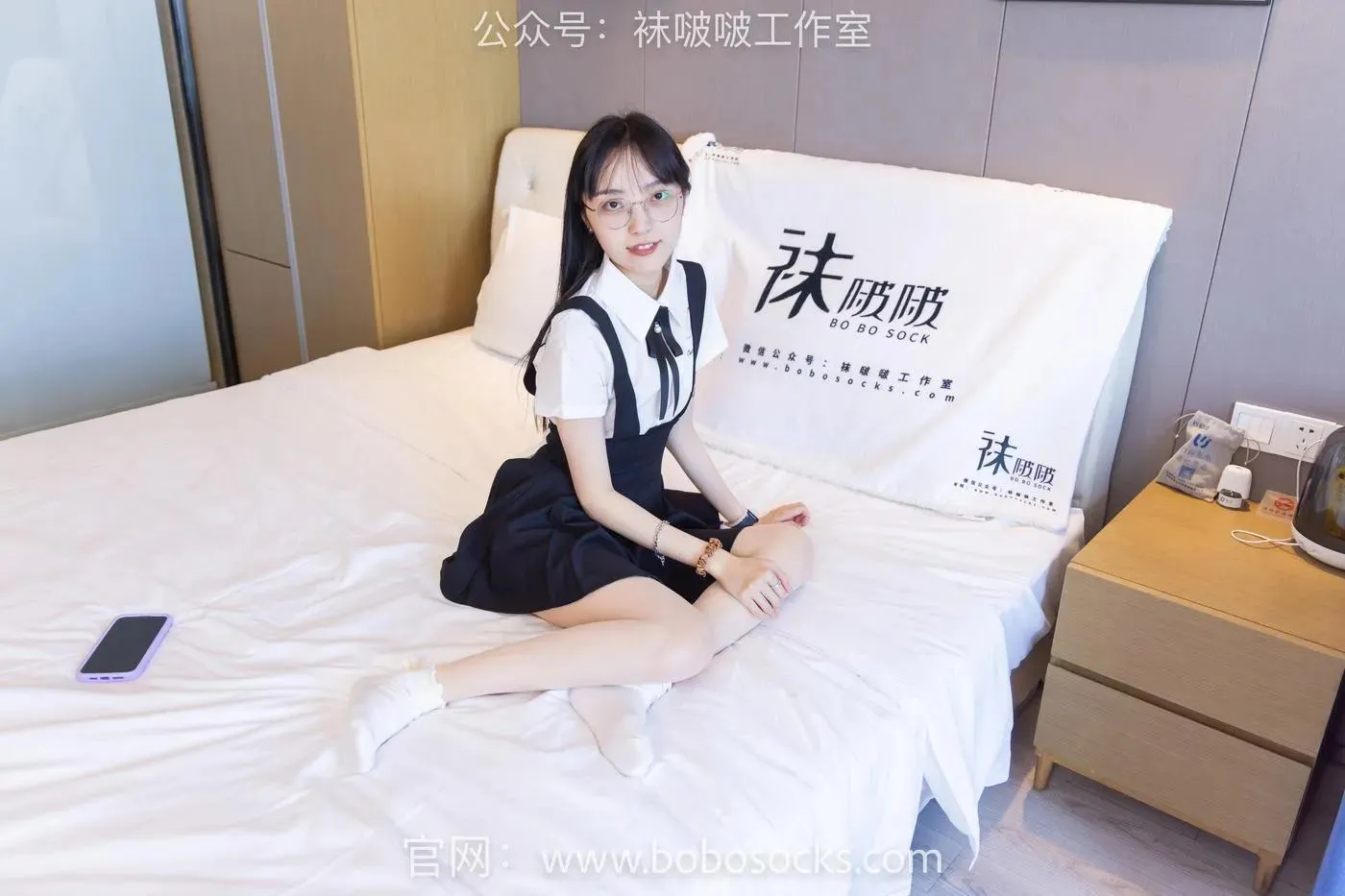 [BoBoSocks袜啵啵]NO.121 稚予-高跟鞋、白棉袜、肉丝 [138P]插图5